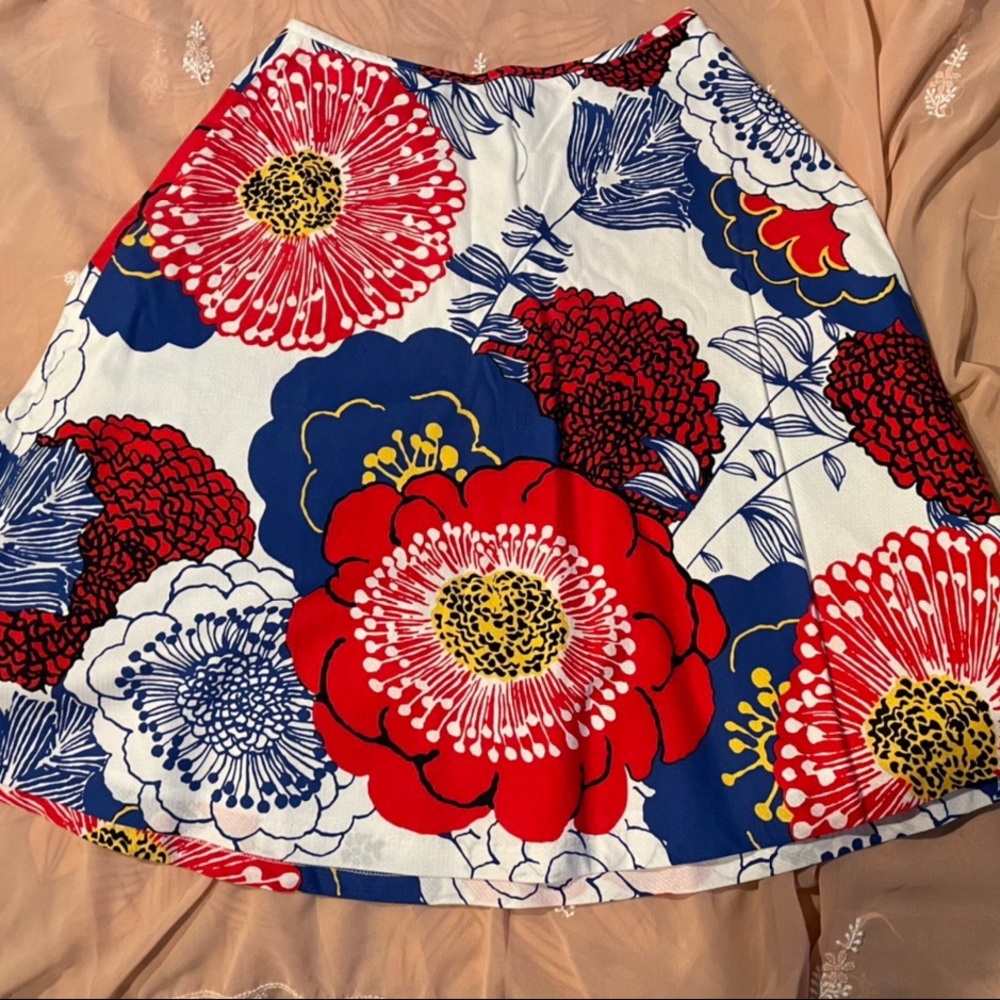 Talbots floral skirt